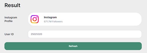 Find Instagram User ID tool - Tubtic